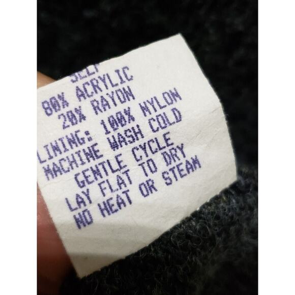 Ruby Rox Women Gray Solid Acrylic Mock Neck Sleeveless Knee Length Dress Size XS - Picture 8 of 12